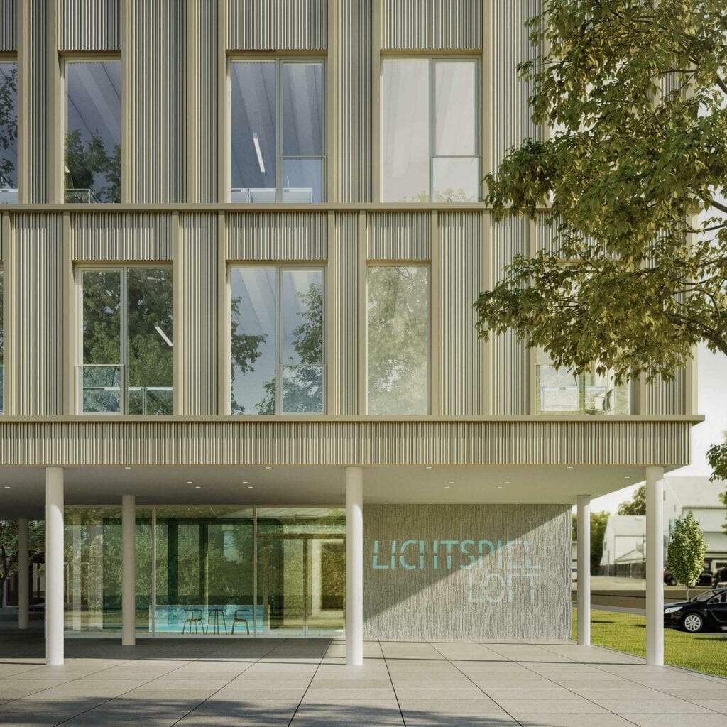 Neues Bürogebäude in der Bavaria Filmstadt